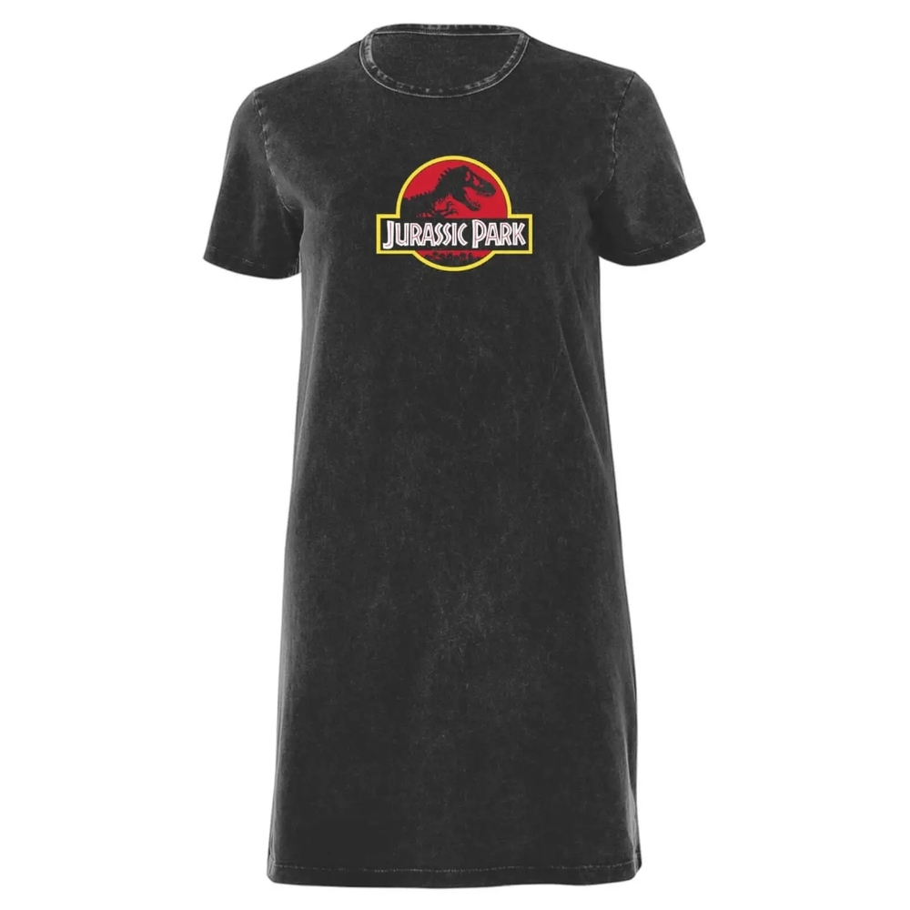 New Black Acid wash Jurassic Park dress, size Large